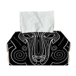 Black And White Aries Sign Print Rectangle Tissue Box Cover