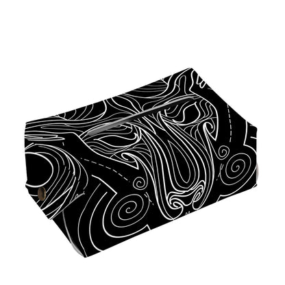 Black And White Aries Sign Print Rectangle Tissue Box Cover