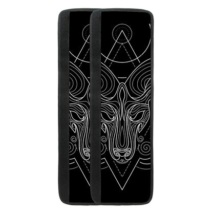 Black And White Aries Sign Print Refrigerator Handle Covers