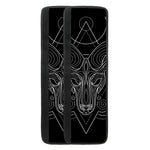 Black And White Aries Sign Print Refrigerator Handle Covers