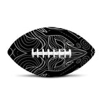 Black And White Aries Sign Print Rugby Ball