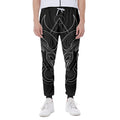 Black And White Aries Sign Print Joggers