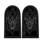 Black And White Aries Sign Print Skillet Handle Cover