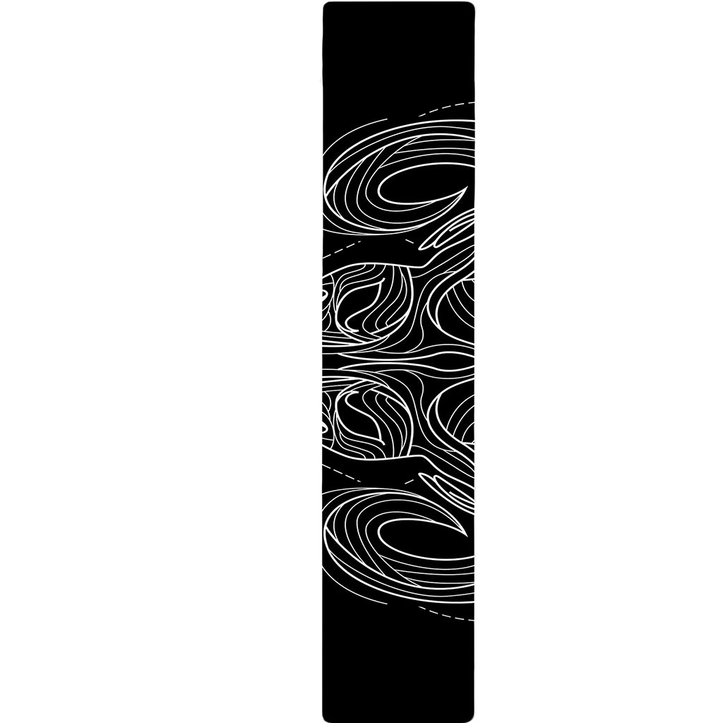 Black And White Aries Sign Print Table Runner