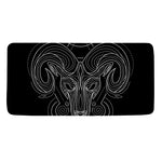 Black And White Aries Sign Print Towel