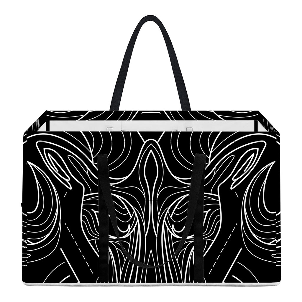 Black And White Aries Sign Print Utility Tote Bag