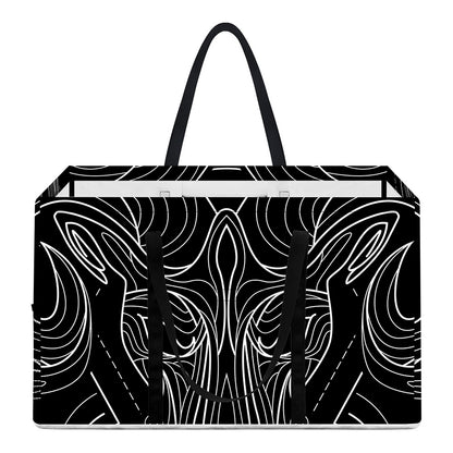 Black And White Aries Sign Print Utility Tote Bag