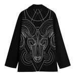 Black And White Aries Sign Print Women's Blazer