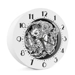 Black And White Axolotl Print Alarm Clock