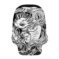 Black And White Axolotl Print Baby Seat Cover
