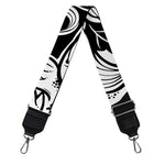 Black And White Axolotl Print Bag Strap