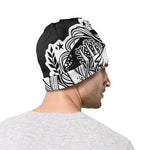 Black And White Axolotl Print Beanie