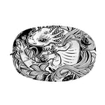 Black And White Axolotl Print Car Side Mirror Covers