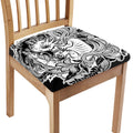 Black And White Axolotl Print Chair Cushion Cover