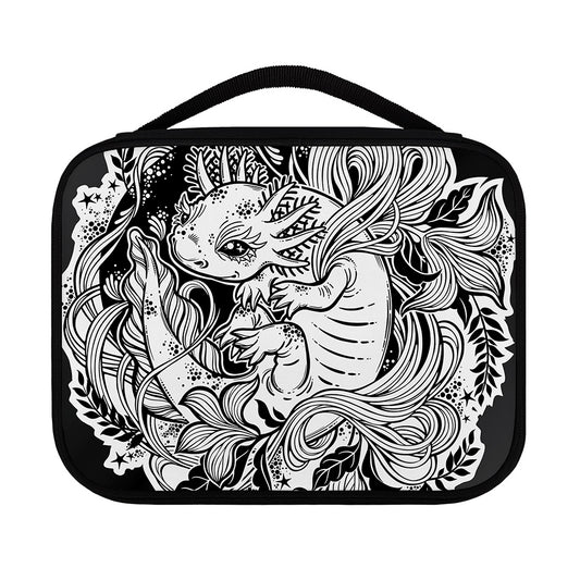 Black And White Axolotl Print Classic Bible Case
