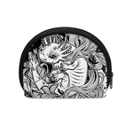Black And White Axolotl Print Coin Purse