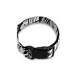 Black And White Axolotl Print Dog Collar