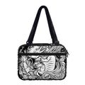 Black And White Axolotl Print Double Strap Bible Bag