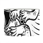 Black And White Axolotl Print Drum Lamp Shade