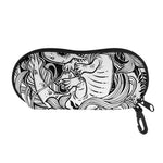Black And White Axolotl Print Glasses Case