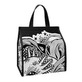 Black And White Axolotl Print Insulated Lunch Tote