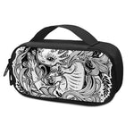 Black And White Axolotl Print Insulin Cooler Travel Case