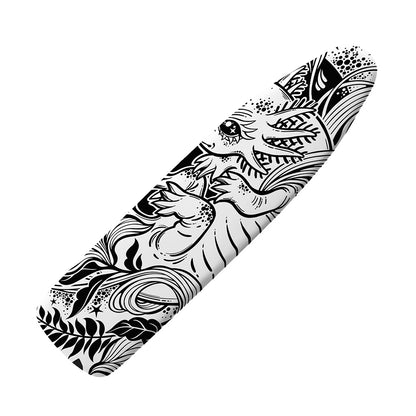 Black And White Axolotl Print Ironing Board Cover