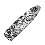 Black And White Axolotl Print Ironing Board Cover