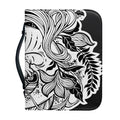 Black And White Axolotl Print Leather Bible Cover