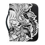 Black And White Axolotl Print Leather Bible Cover