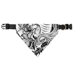 Black And White Axolotl Print Over The Collar Dog Bandana