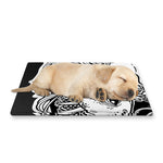 Black And White Axolotl Print Pet Cooling Mat Cover