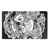 Black And White Axolotl Print Polyester Doormat