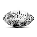 Black And White Axolotl Print Rugby Ball
