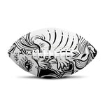 Black And White Axolotl Print Rugby Ball