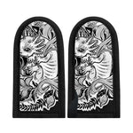 Black And White Axolotl Print Skillet Handle Cover