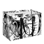 Black And White Axolotl Print Utility Tote Bag