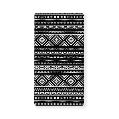 Black And White Aztec Ethnic Print Baby Crib Sheet
