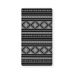 Black And White Aztec Ethnic Print Baby Crib Sheet