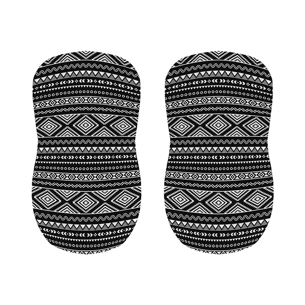 Black And White Aztec Ethnic Print Bar Stool Covers