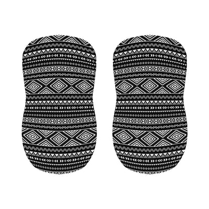 Black And White Aztec Ethnic Print Bar Stool Covers