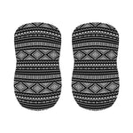 Black And White Aztec Ethnic Print Bar Stool Covers