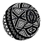Black And White Aztec Ethnic Print Basketball