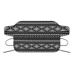 Black And White Aztec Ethnic Print Car Windshield Snow Cover
