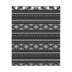 Black And White Aztec Ethnic Print Curtain