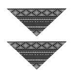 Black And White Aztec Ethnic Print Dog Bandana