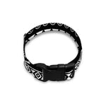 Black And White Aztec Ethnic Print Dog Collar