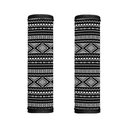 Black And White Aztec Ethnic Print Handle Covers