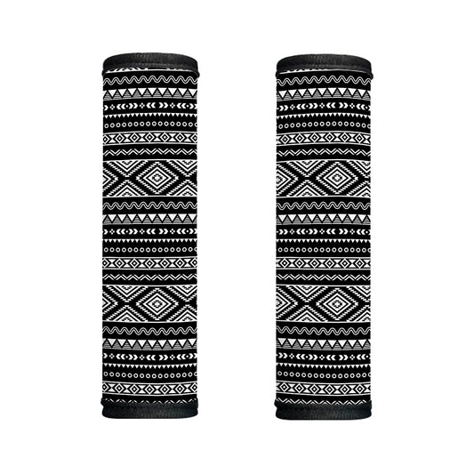 Black And White Aztec Ethnic Print Handle Covers