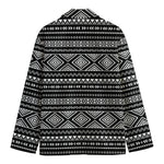 Black And White Aztec Ethnic Print Men's Blazer
